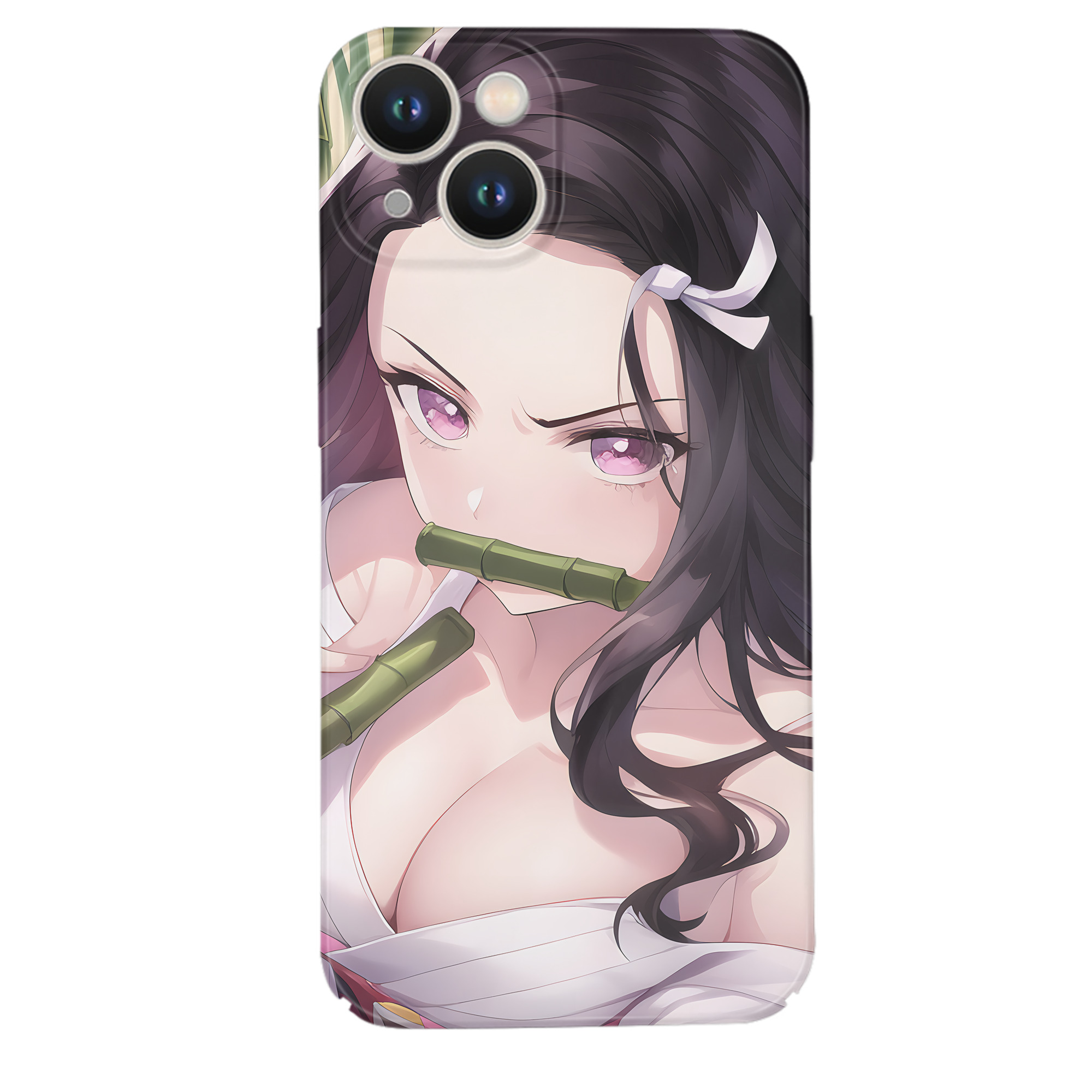 （画像用） 鬼滅の刃（きめつのやいば）竈門 禰󠄀豆子／かまど ねずこ Kamado Nezuko 【iPhone 14シリーズ対応】ハードケース